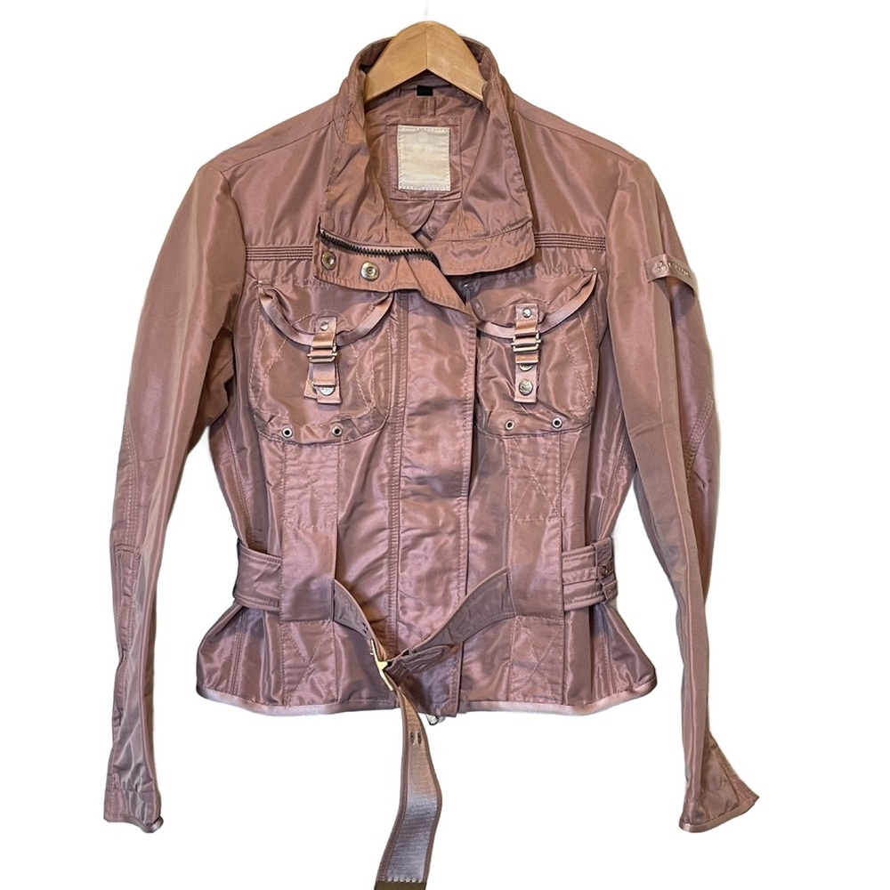 Peuterey Belted Moto/Utility Jacket Size Sz 44 M